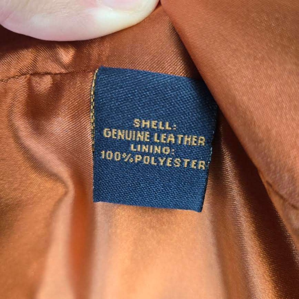 Women's Brown Leather Double-Breasted Trench Coat - Picture 6 of 11